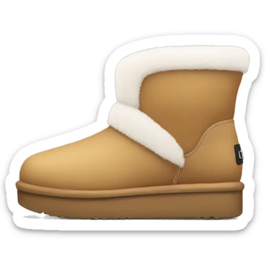 mini platform uggs  sticker