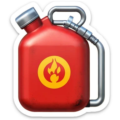 create a realistic petrol canister sticker