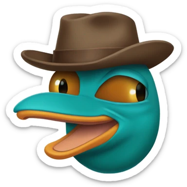 perry the platypus sticker