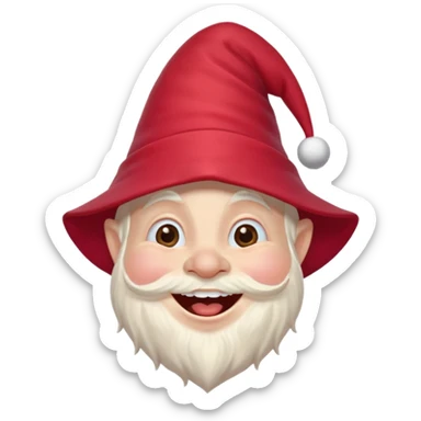 LaughIng gnome sticker