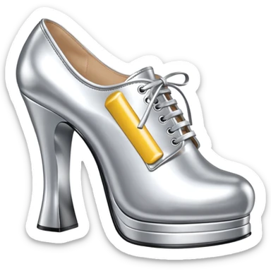 Moschino spam can shoe sculpture  sticker