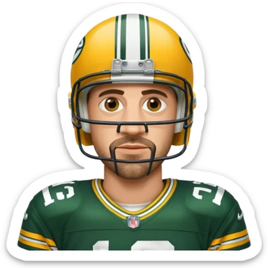 Aaron rodgers realistic image sticker