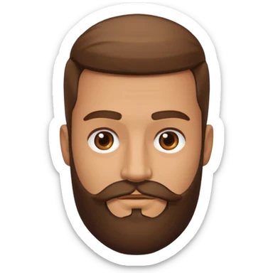 square royale beard sticker