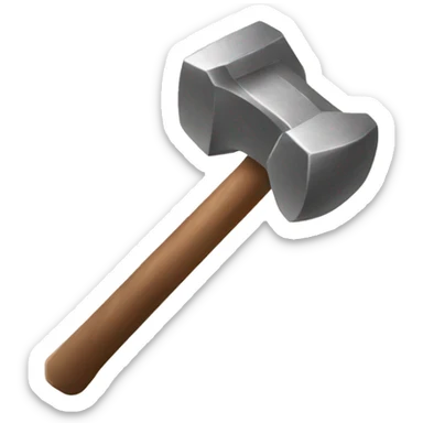 Sledgehammer for smelting iron sticker