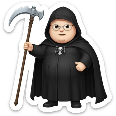 grim reaper peter griffin sticker