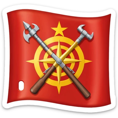Communist germany flag sticker