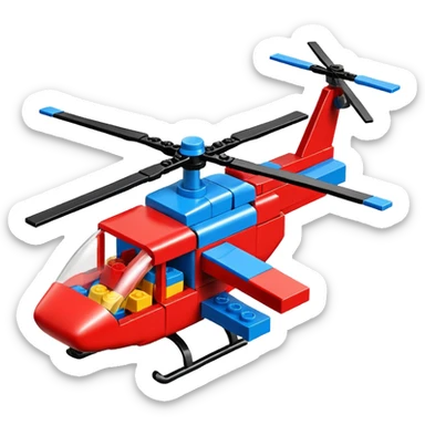 lego blocks helicopter 🚁 sticker