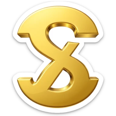 Symbole de currency en or en forme de lettre F précise, seul, 3D, brillant, style emoji simple et lisible sur fond uni. pas une autre lettre

Fcoins sticker