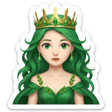 forest queen sticker