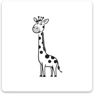 Giraffe sticker