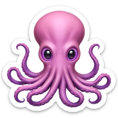 tentacle alien character, octopus-like face, soft glowing skin, alien biology design, cute but weird vibe, 3D cartoon, mobile game icon style, clean background, no text, no watermark
 sticker