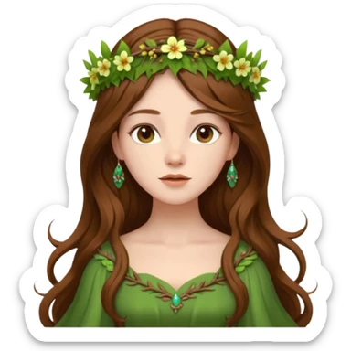 forest queen sticker