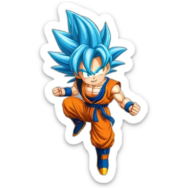 Son goku ssj bleu sticker