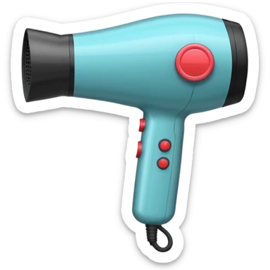 hair dryer sticker