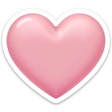 A pink pastel colour heart  sticker