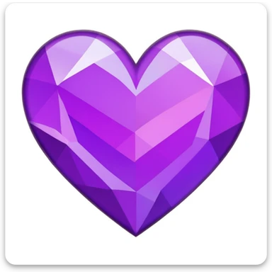 purple heart with a mosaic pattern sticker