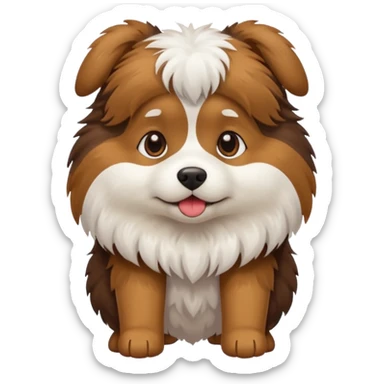 Dog with no legs  sticker