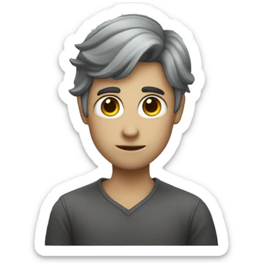 dim-gray-heart sticker