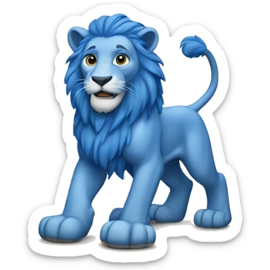 Blue lions sticker