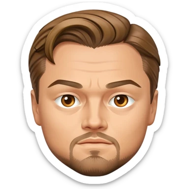 Leonardo DiCaprio celebrity portrait sticker