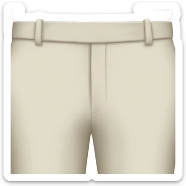 cream trousers sticker