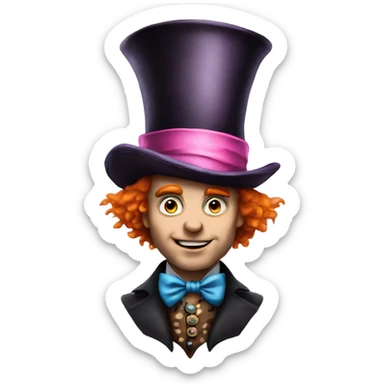 Mad Hatter it's my birthday sticker