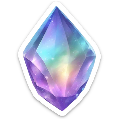 aura quartz crystal sticker