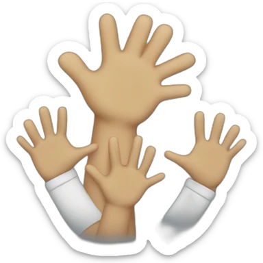 Team high five sticker