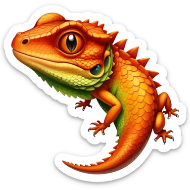 sunburnt lizard sticker
