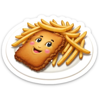 Schnitzel with Fries  sticker