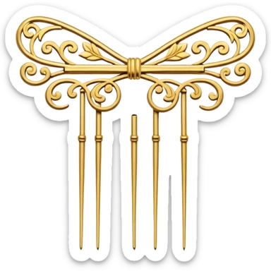 asian hairpins sticker