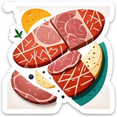 picasso abstract art SPAM MEAT painting sticker