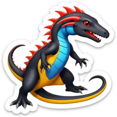 Salandit-Heliolisk-Helioptile-fusion  sticker