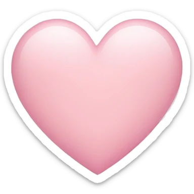 Light pink heart sticker