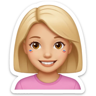 Stikers of a girl cute sticker