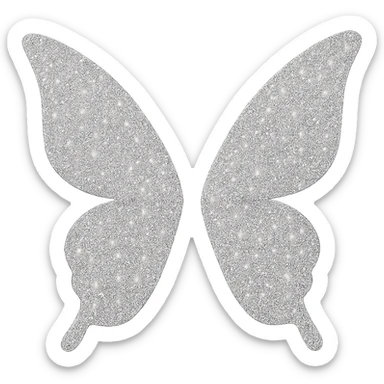  glitter wings, remove background sticker