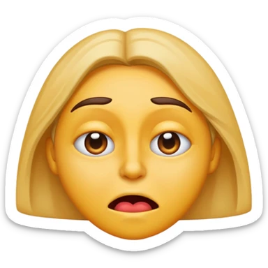 cartoon-style emoji of person whispering with shifty eyes, exaggerated expressions, vibrant colors, symbolizing 'Don't Trust Anyone' sticker