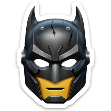 Dark Knight helmet sticker