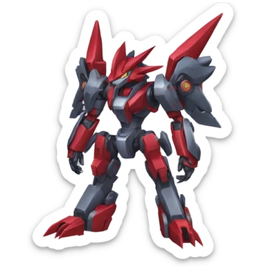 Bisharp-Zoroark-medabot-Mecha full body sticker