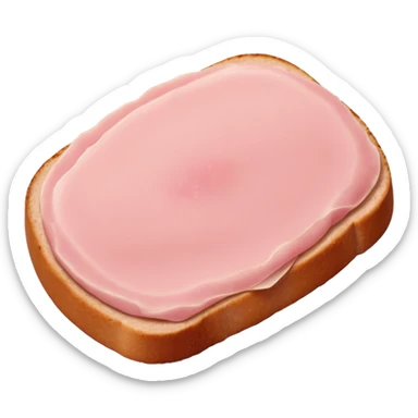 raw turkey cutlet, thin, boneless, pale pink, smooth grain, translucent edges, fresh, moist, irregular shape, flat or gently folded, no plate, packaging, seasoning, or faces, clean 3D, soft shadows, transparent background, emoji scale sticker
