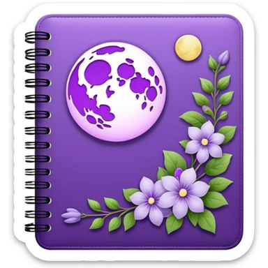 lilac moon planner sticker