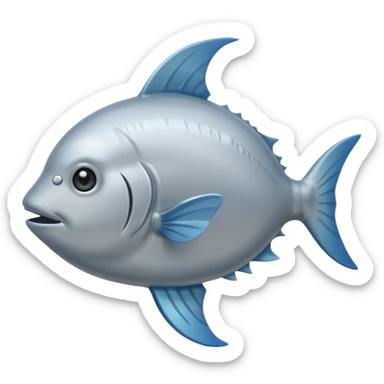 Emoji of Sunfish (also known as moonfish) sticker
