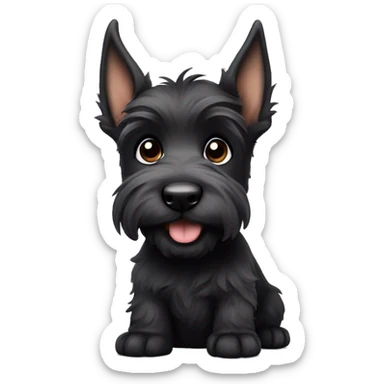 Scottish terrier puppy sticker