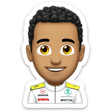 Lewis Hamilton in f1 sticker