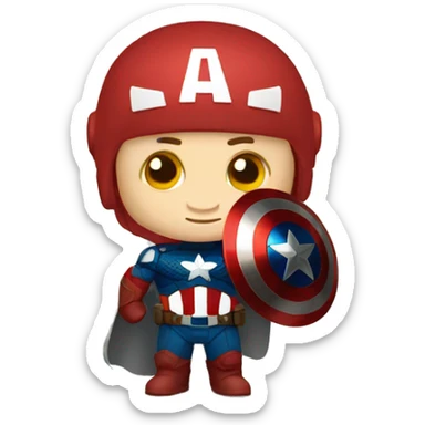 Captain America with shield  sticker