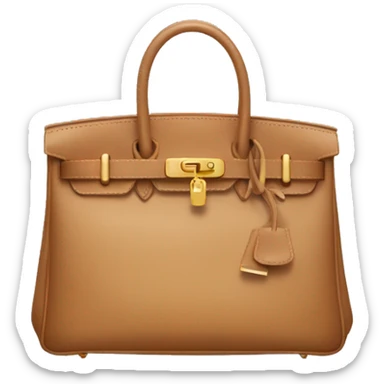 Tan Birkin bag sticker