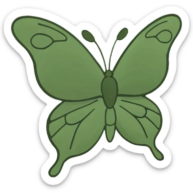 purple butterfly sticker