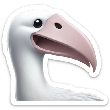 Standing albatross sticker