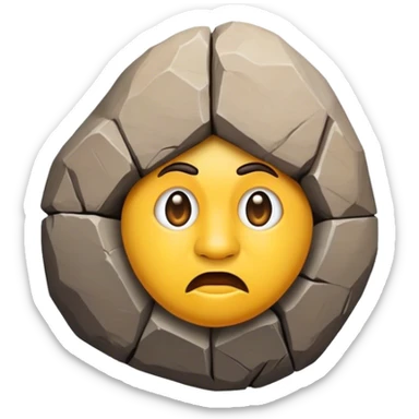 Cinematic Realistic Guatapé Rock Emoji sticker