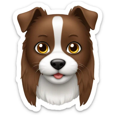 chat tache marron noir blanc$ sticker